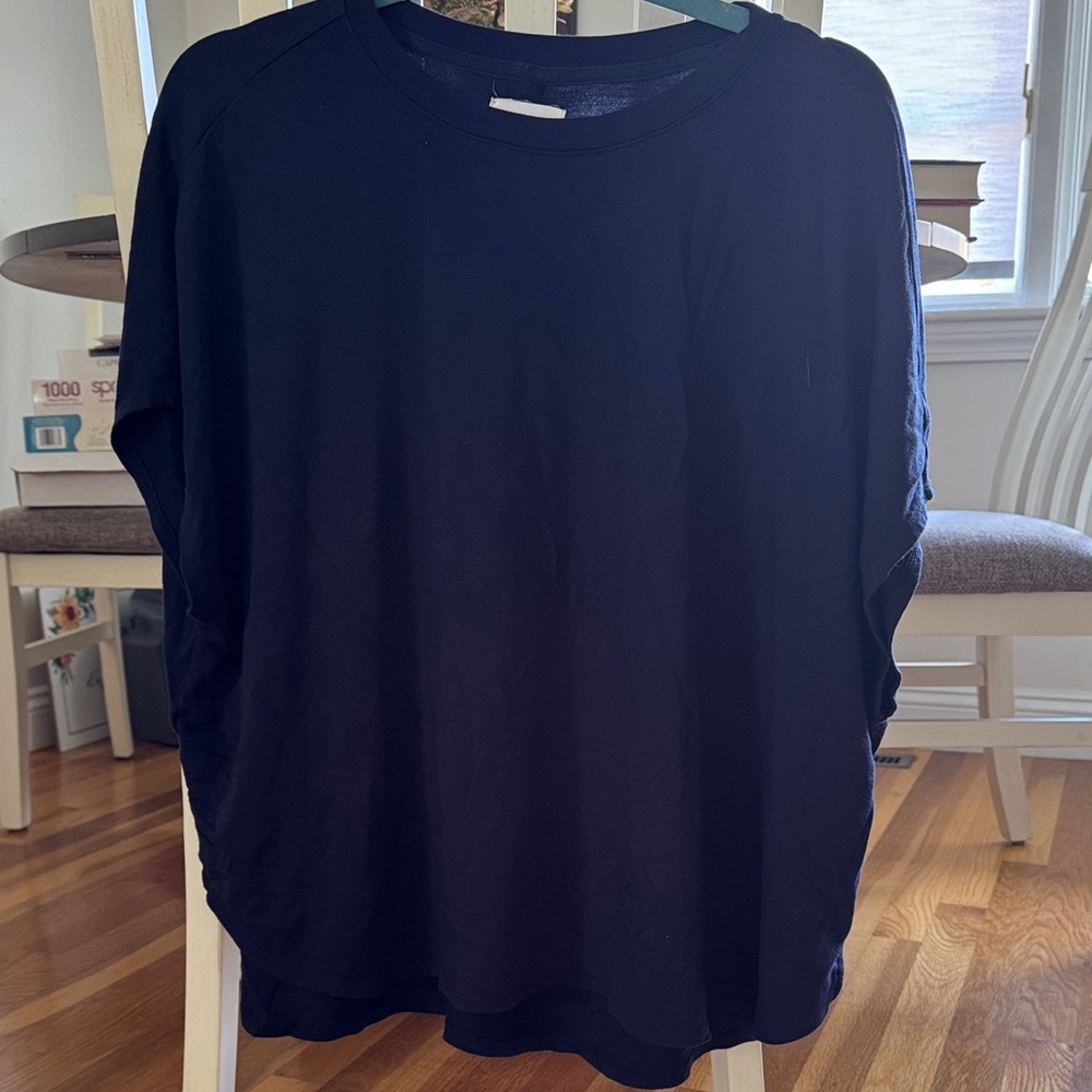 Navy Blue poncho like top